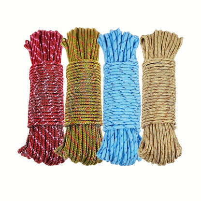 Braided Nylon Rope (787 Inches / 65.6 Ft) - Heavy-Duty Utility Line for Outdoor and Indoor Use